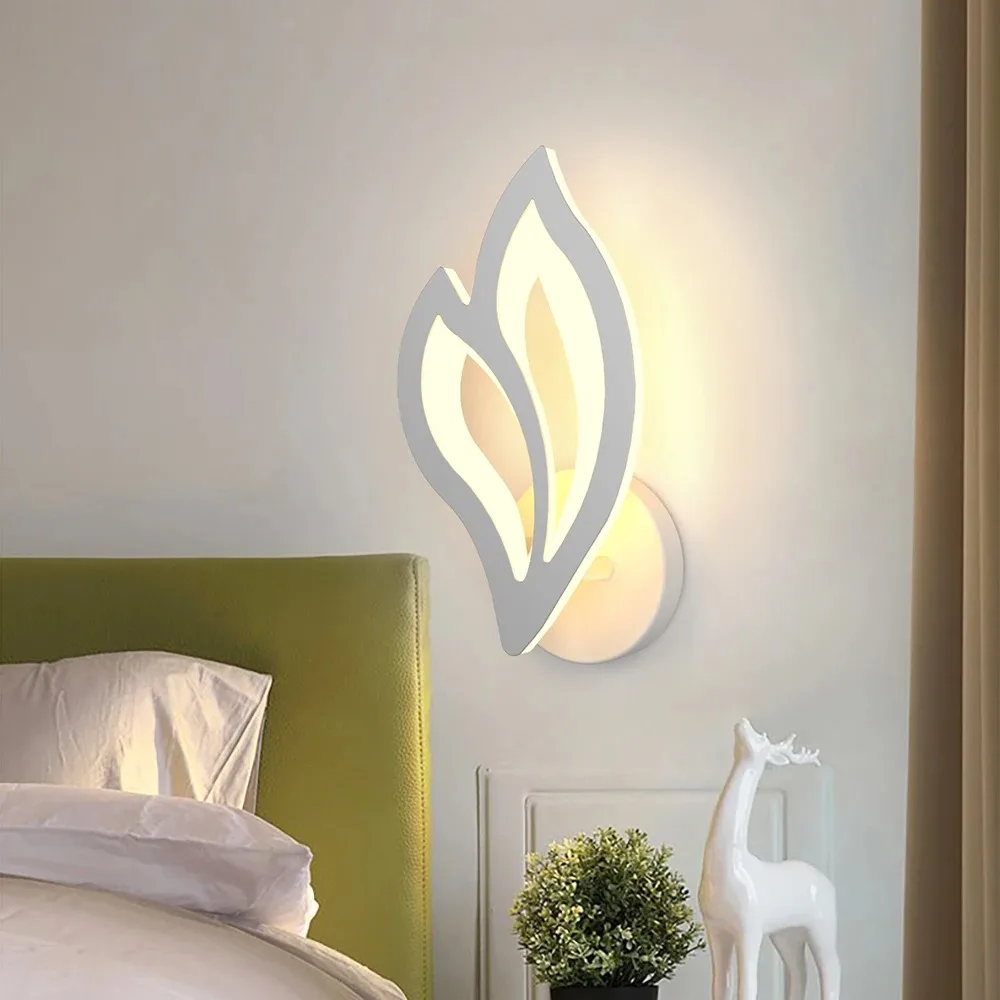 

Modern LED Wall Light fixture Creative Leaf Wall Lamp wall decoration LED Night light For home bedroom lamps room decoration