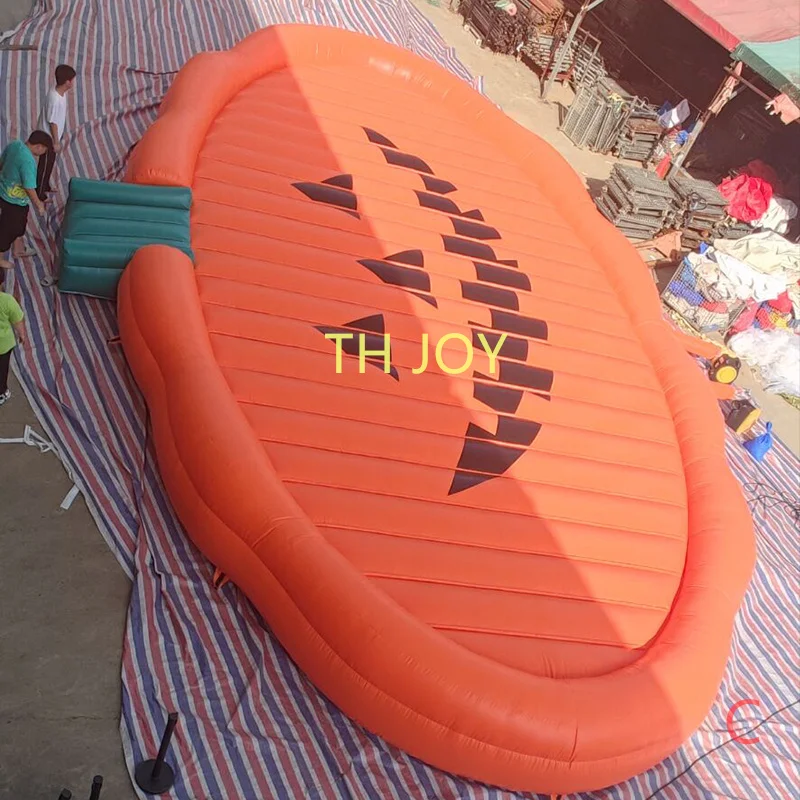 

by ship to door, Festival Inflatable Halloween jump pillow, outdoor giant pumpkin air Mat jumping Sport Games for kids n adults
