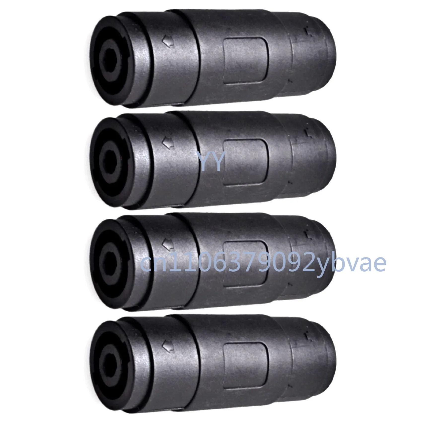 

4-Pin Audio Speaker Female to Female Straight Coupler Cable Connector 4 Pack