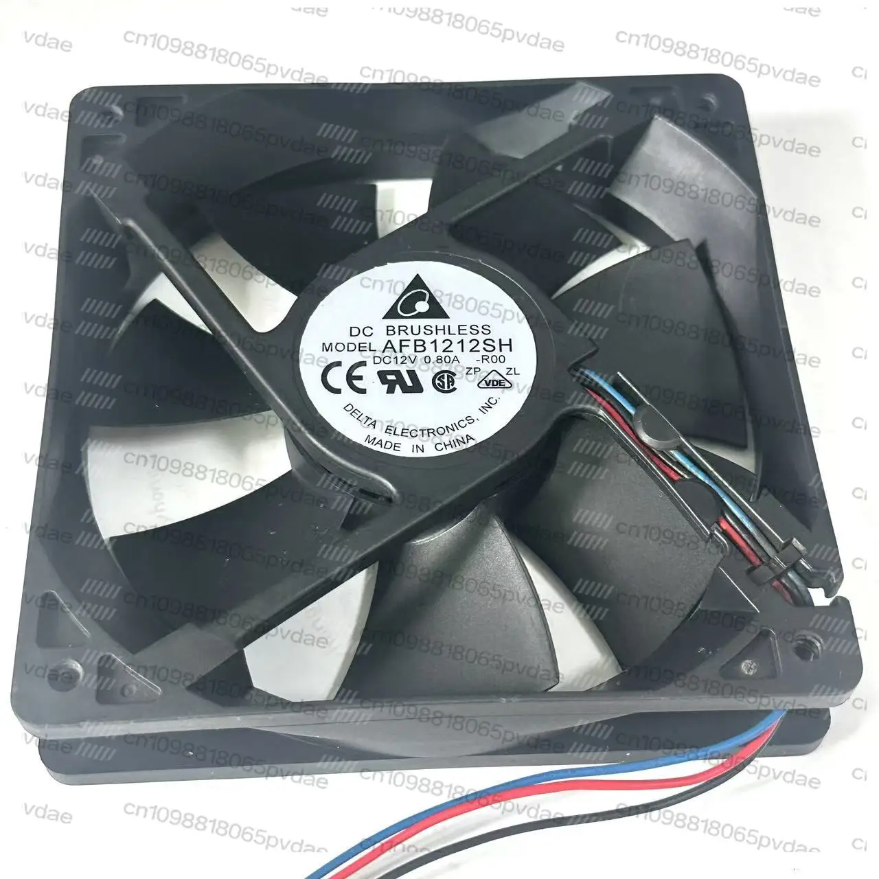 Delta Electronics AFB1212SH R00 DC 12V 0.80A 120x120x25mm 3-Wire Server Cooling Fan