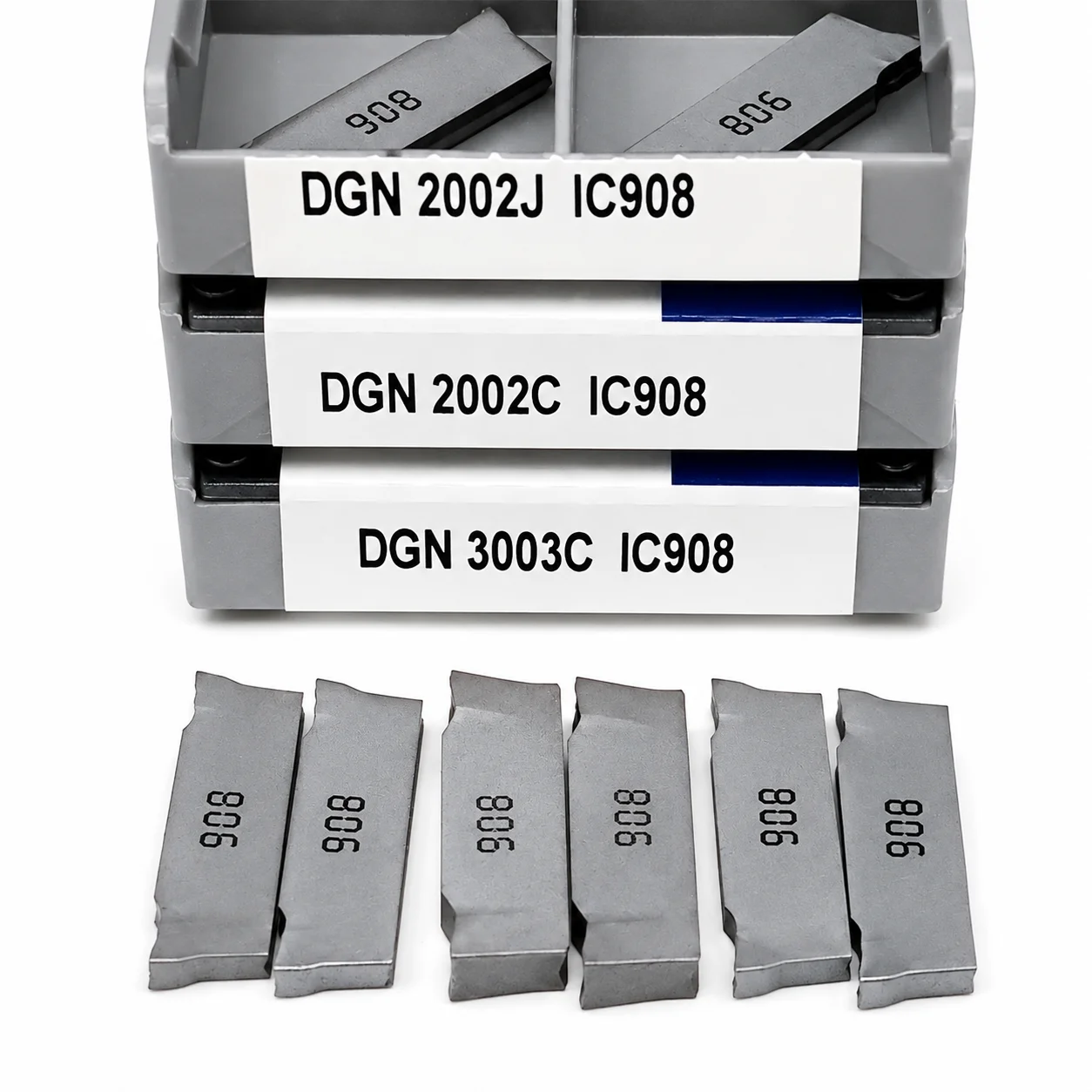 DGN2002C DGN2002J DGN3003C DGN3003J IC908 Carbide Grooving Inserts 2mm 3mm CNC Lathe Slotting Cutting Tool For Metal Machining