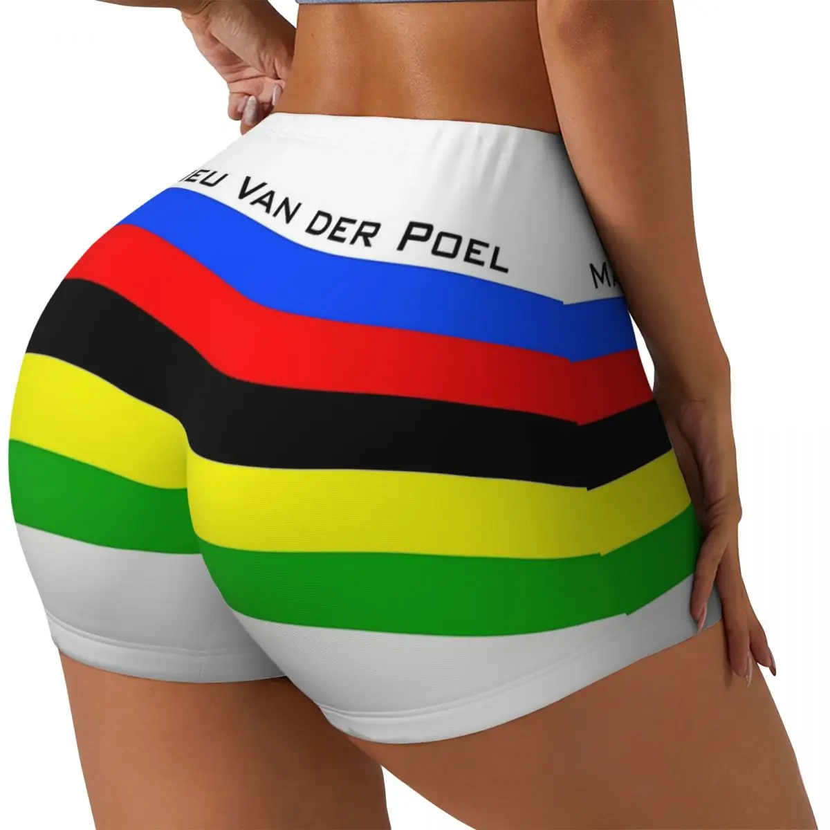 

Изготовленные на заказ женские шорты для бега в тренажерном зале Mathieu Van Der Poel, спортивные шорты для волейбола и байкера, йоги