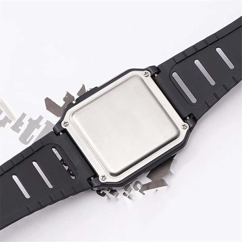 حزام مطاطي لـ G Shock CA-53W حزام الساعات CA-61W/ FT-100W/ W-520U/ W-720G F108W/F91/F94/F84/F105/AE1200 استبدال الفرقة #4