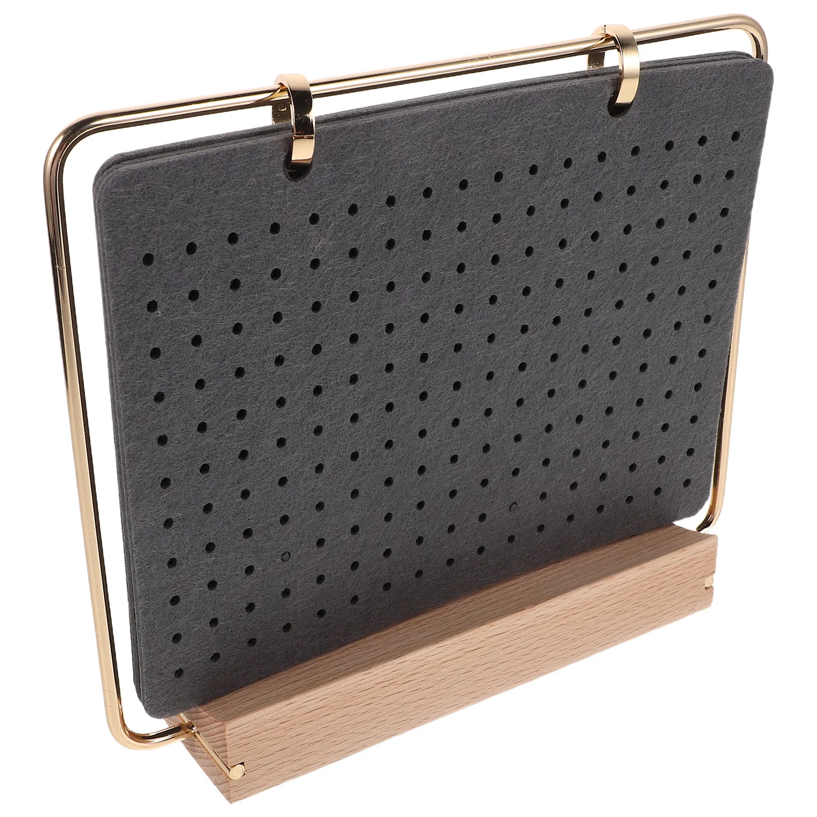 6-Page Felt Pin Display Board with Sturdy Wooden Base for Brooch Enamel Pin Jewelry Collection Organizer Storage and Styling
