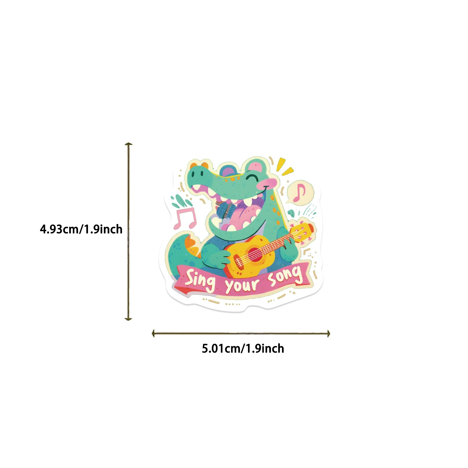 50 قطعة من ملصقات الحيوانات الكرتونية الدوبامين، تصميمات خربش ملونة مثالية لتزيين الأكواب وأجهزة الكمبيوتر المحمولة والهواتف والأمتعة