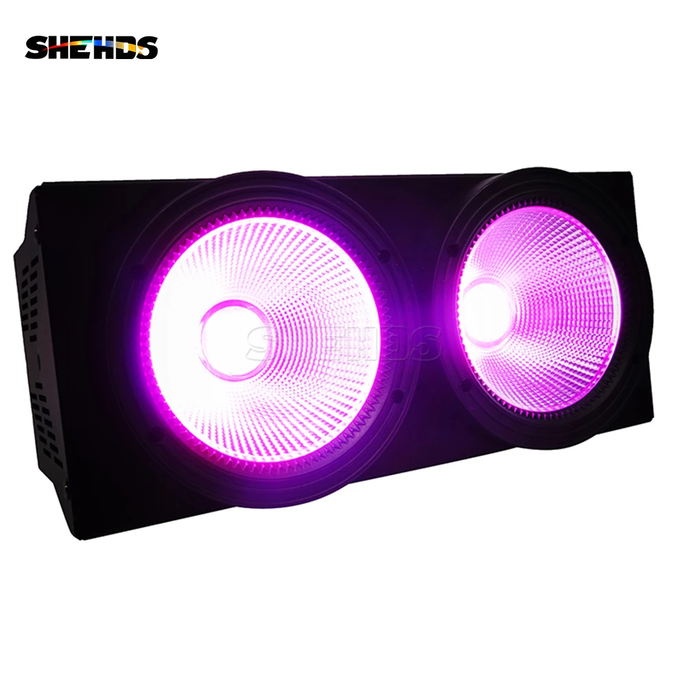 SHEHDS-LED Luzes da fase para DJ, 2 olhos, ESPIRÃO, 6in 1, RGBWA + luzes UV da parte da iluminação, disco, clube, casamento, 4 PCes, 2 PCes, 200W