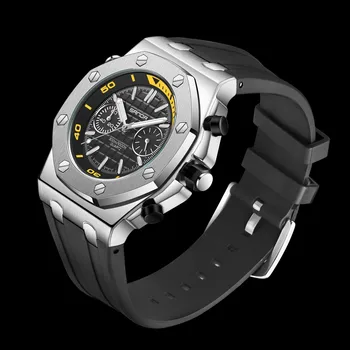 Fashion Sanda brand quartz movement wristwatch man casual waterproof date sports watches clock for men male Relogio Masculino