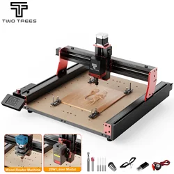 TwoTrees TTC450 Pro CNC Router Machine 4 Axis For Laser Engraving Cutting and cnc Machine GRBL Control Woodworking DIY Creation