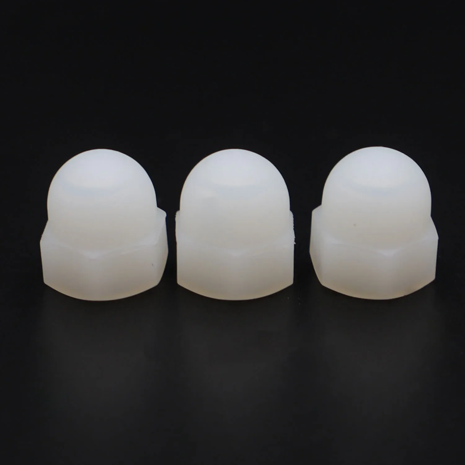 White Nylon Plastic Cap Nuts M3 M4 M5 M6 M8 M10 M12 Decorative Cover Semicircle Acorn Nut DIN1587