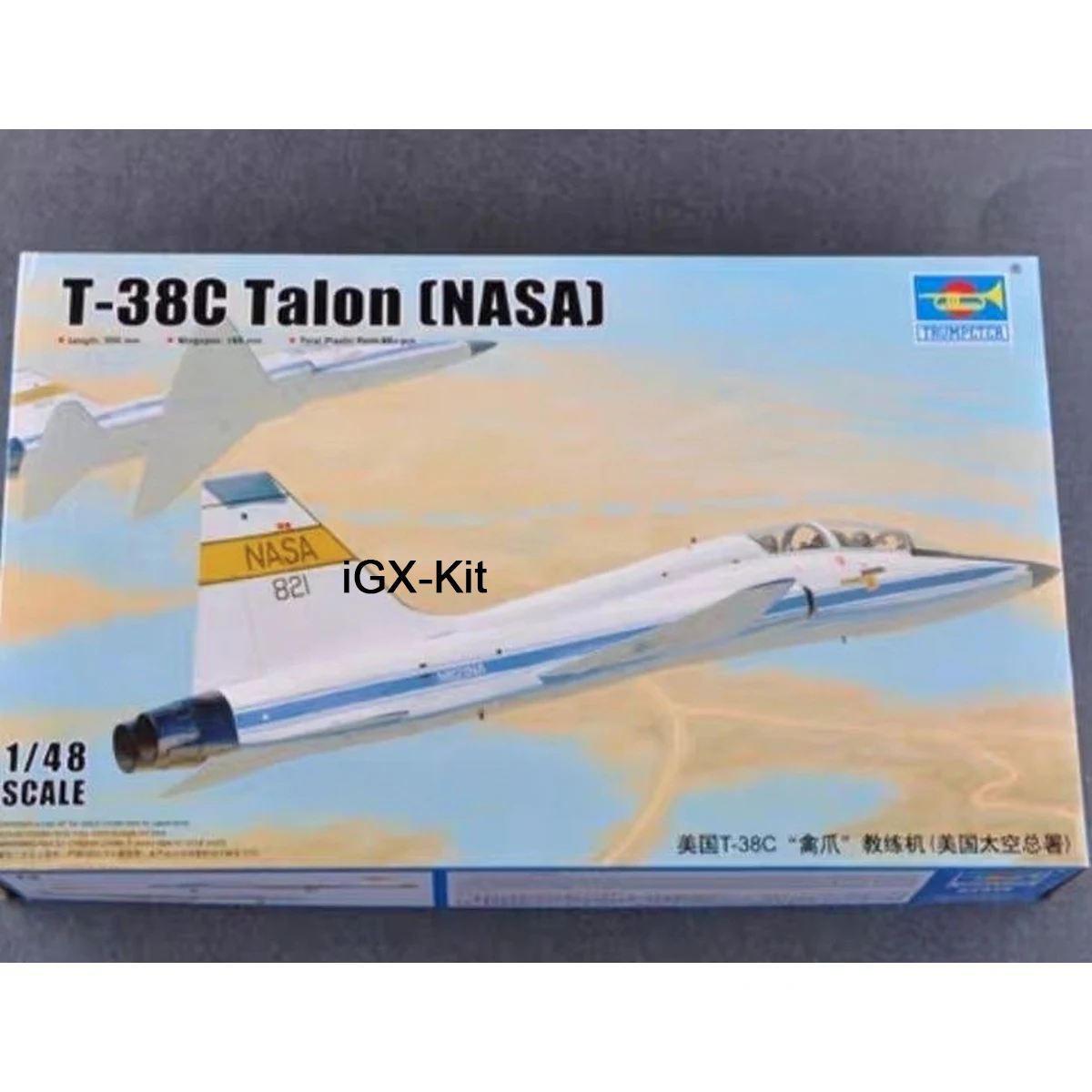Trumpeter 02878 Schaal 1/48 US NASA T38 T38C T-38C Talon Jet Trainer Vliegtuig Plastic Assembly Model Building Kit