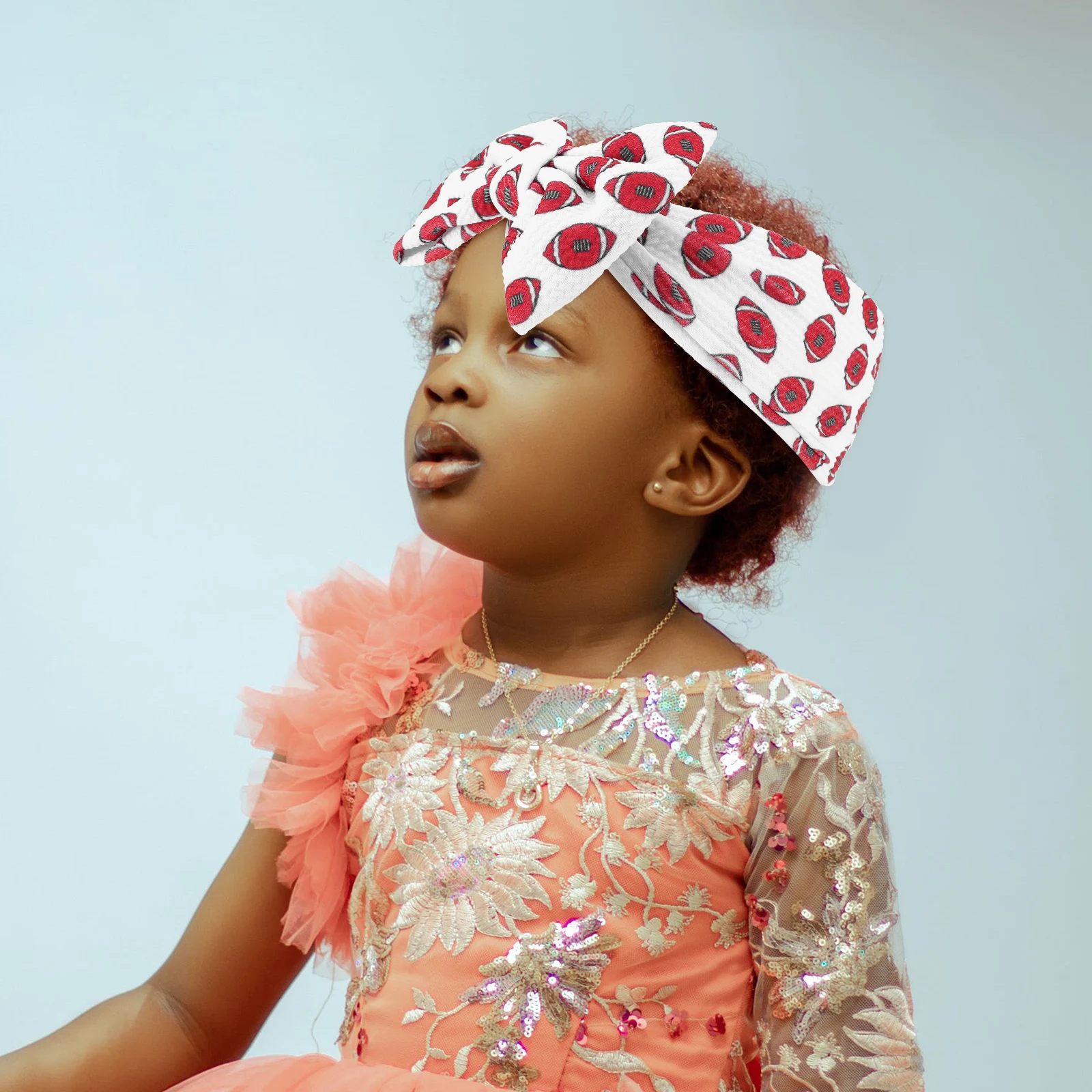 

Baseball Printed Headbands for Baby Girls Cute Bow Design Wide Comfortable Kids Hair Accessories Infant Headband Newborn