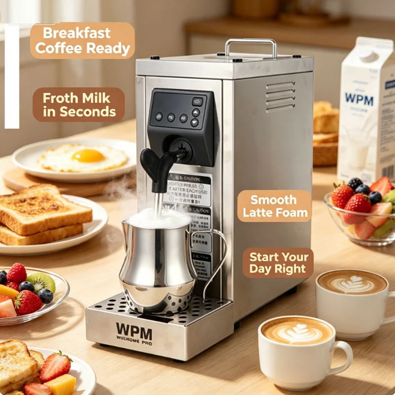 Electric Steam Milk Frother Frothing Foamer Machine Commercial Chocolate Coffee Milk Foaming Machines