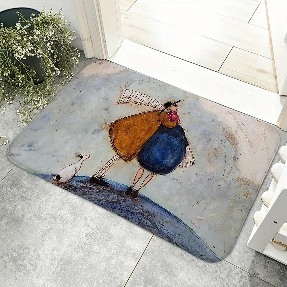 

1pc Sam Toft Art Floor Mat Floor Mat Anti-Slip Kitchen Bedroom Handmade Tufted Rug Carpet Living Room Entrance Rug