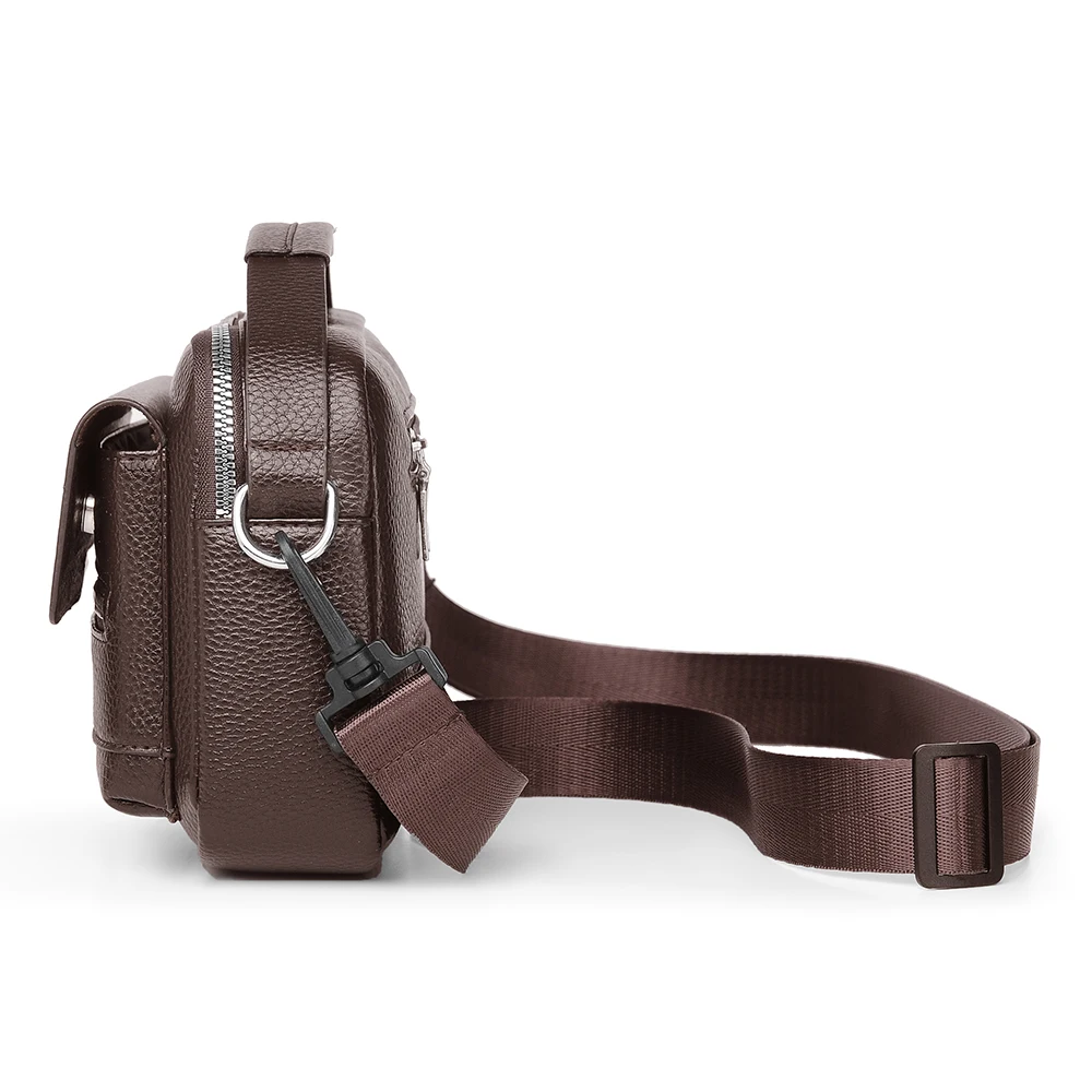 Men's bag high-end designer fashionable waterproof large capacity horizontal backpack shoulder bag men's crossbody bag