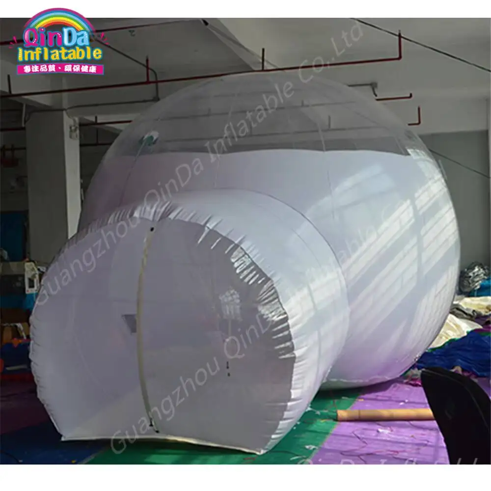Venda quente PVC Transparente Barraca de Acampamento Tenda de Bolha Inflável para Venda Barraca de Bolha de Acampamento Ao Ar Livre