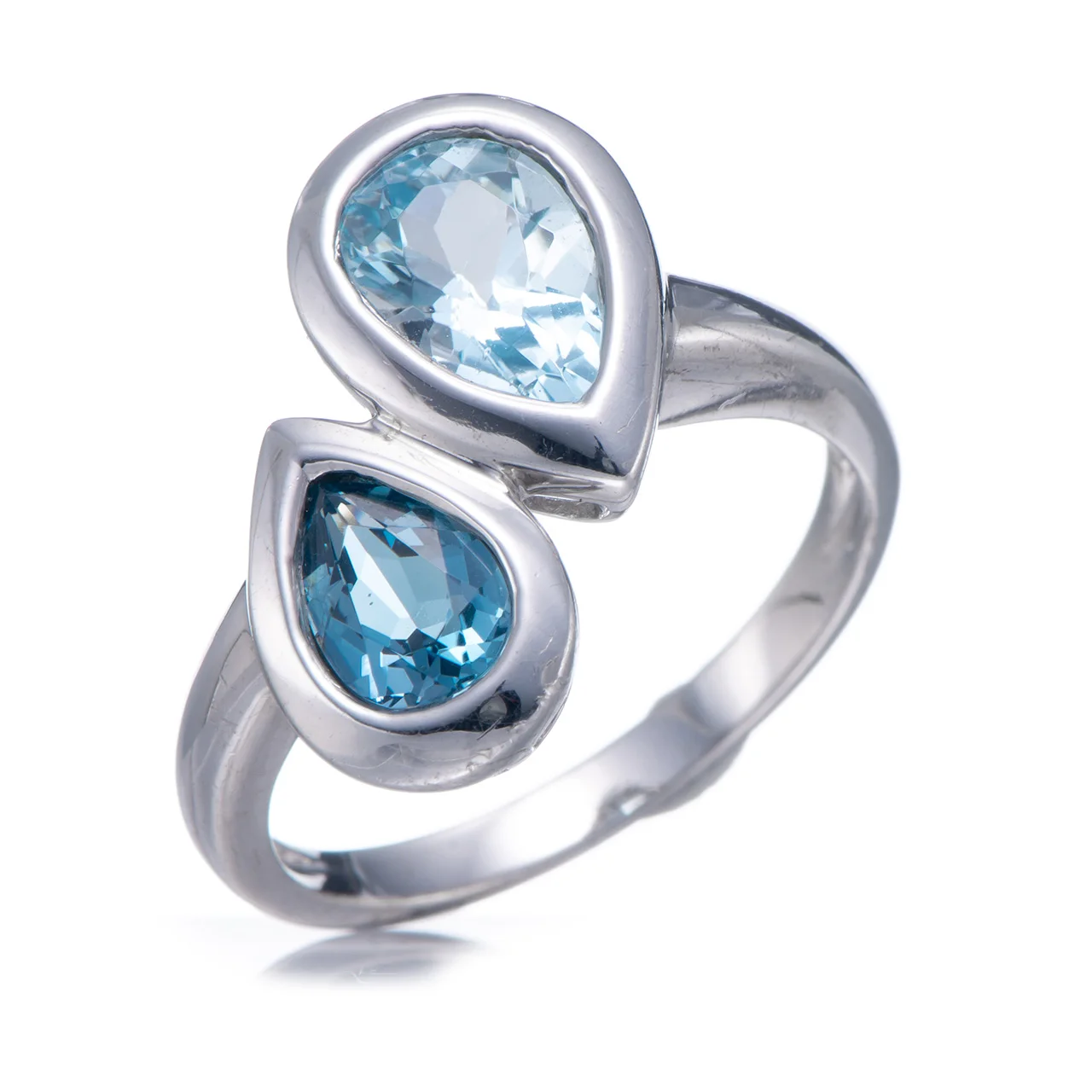 

Кольцо из стерлингового серебра GESIDE с топазом и родием