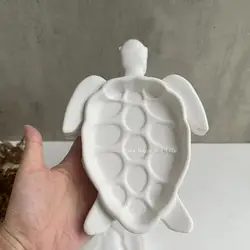 Sea Turtle Tray Silicone Mold for Pad Fruit Tray DIY Plaster Clay Epoxy UV Resin Mold Coaster Silicone Mold Home Decor