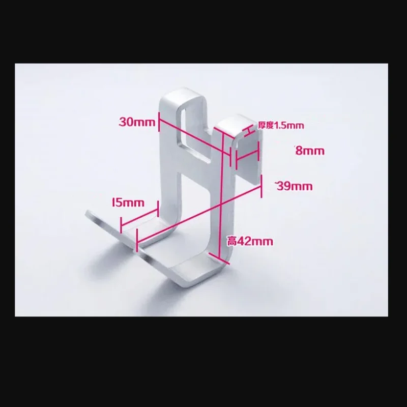 1pcs Space aluminum door hook H shape  Hanging Bathroom kitchen Storage rack shower towel bag tableware Organize Hardware