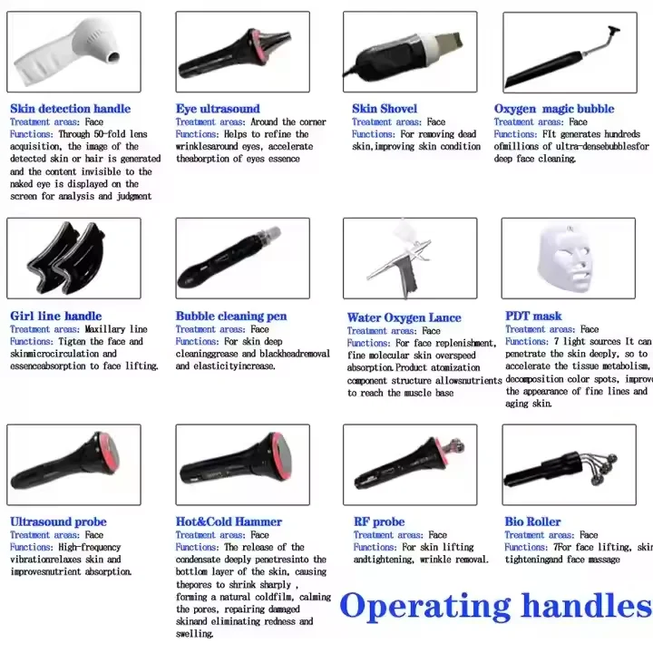 12 في 1 هيدرا صالون تجميل التطهير العميق الوجه علاج العين محلل الدائمة نوع أسعار الجملة لاستخدام صالون سبا