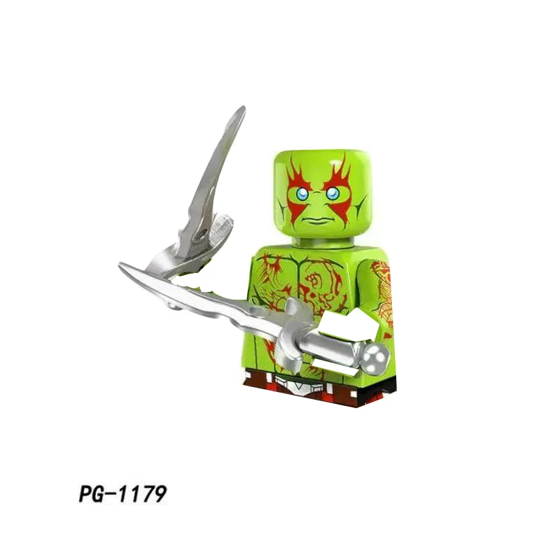 Marvel Comics series Spider-Man Iron Man American captain Loki building blocks cartoon character building blocks birthday gift. view 3