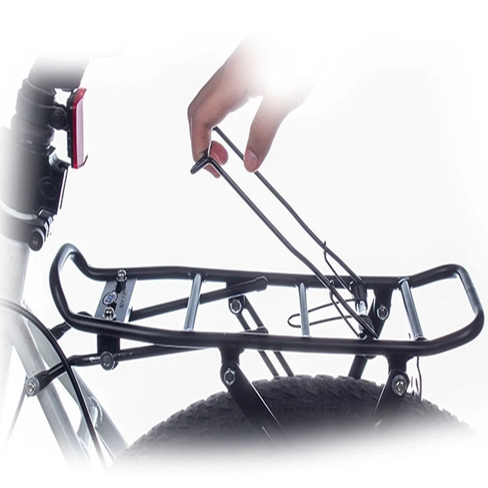 

1pc Aluminum Alloy Bike Rear For Folding Bike Lightweight Durable Cargo Rack Adjustable Detachable Convenient Affordable Price