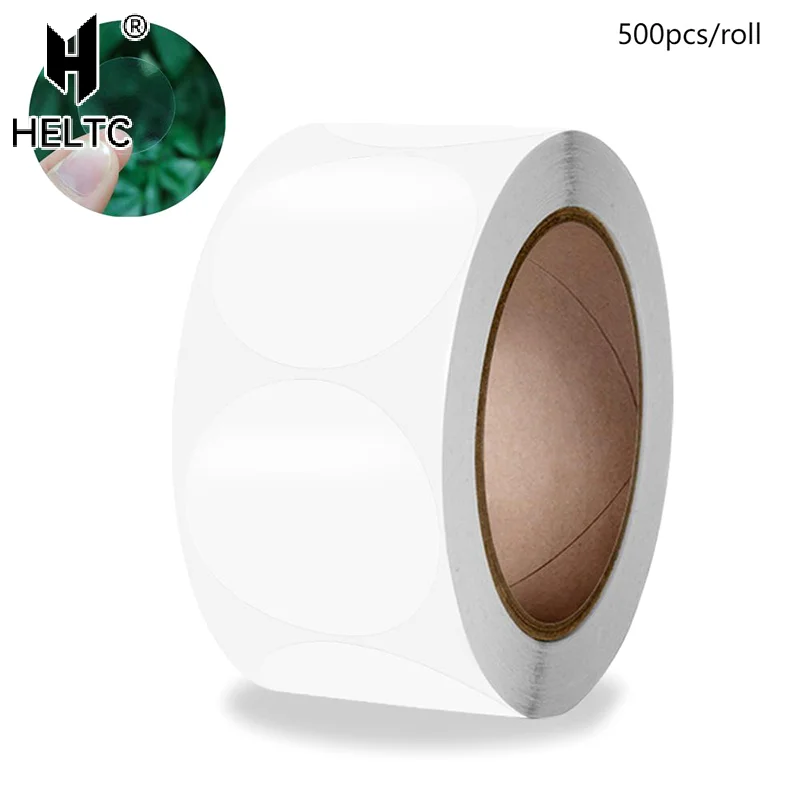 

500pcs/roll Round Transparent Stickers Sealing Clear Label Decal Decoration For Candy Cookie Biscuit Dessert Bag