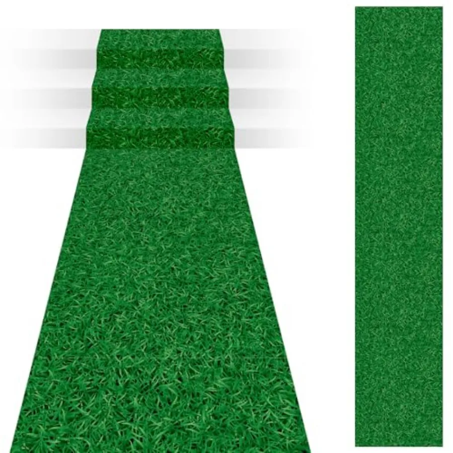 

Disposable Grass Plastic Carpet Runner Indoor Outdoor Fau Grass Rug for Floor Patio Lawn Balcony Birthday Wedding Theme Prom De