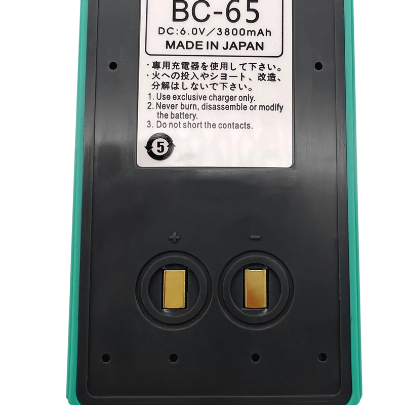 Imagem -04 - Bateria para Estações Totais Nikon Levantamento Bc65 Cor Verde Bateria Ni-mh 6v 3800mah Pinos Dtm352 452 330 332 350