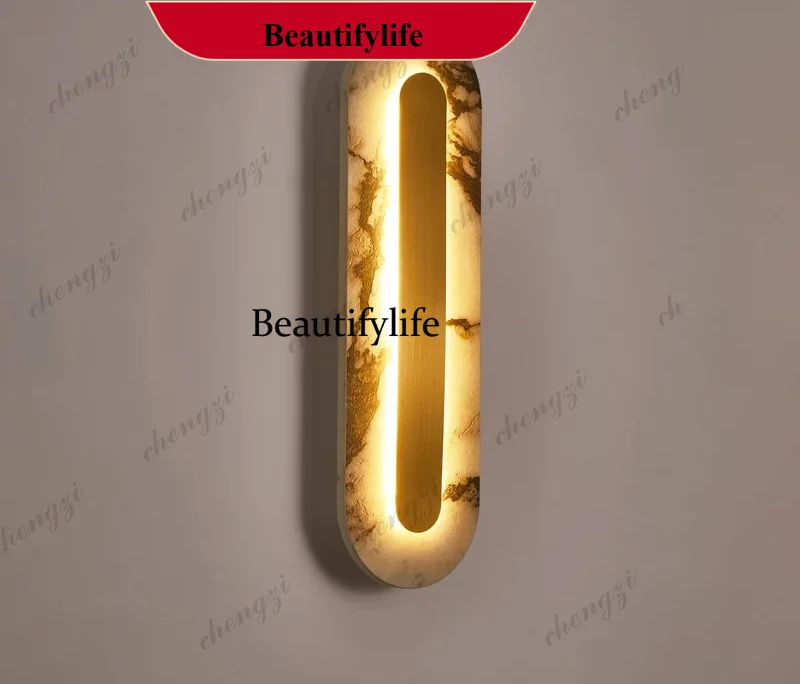 M138 Living room background wall French medieval decoration simple designer bedroom bedside lamps