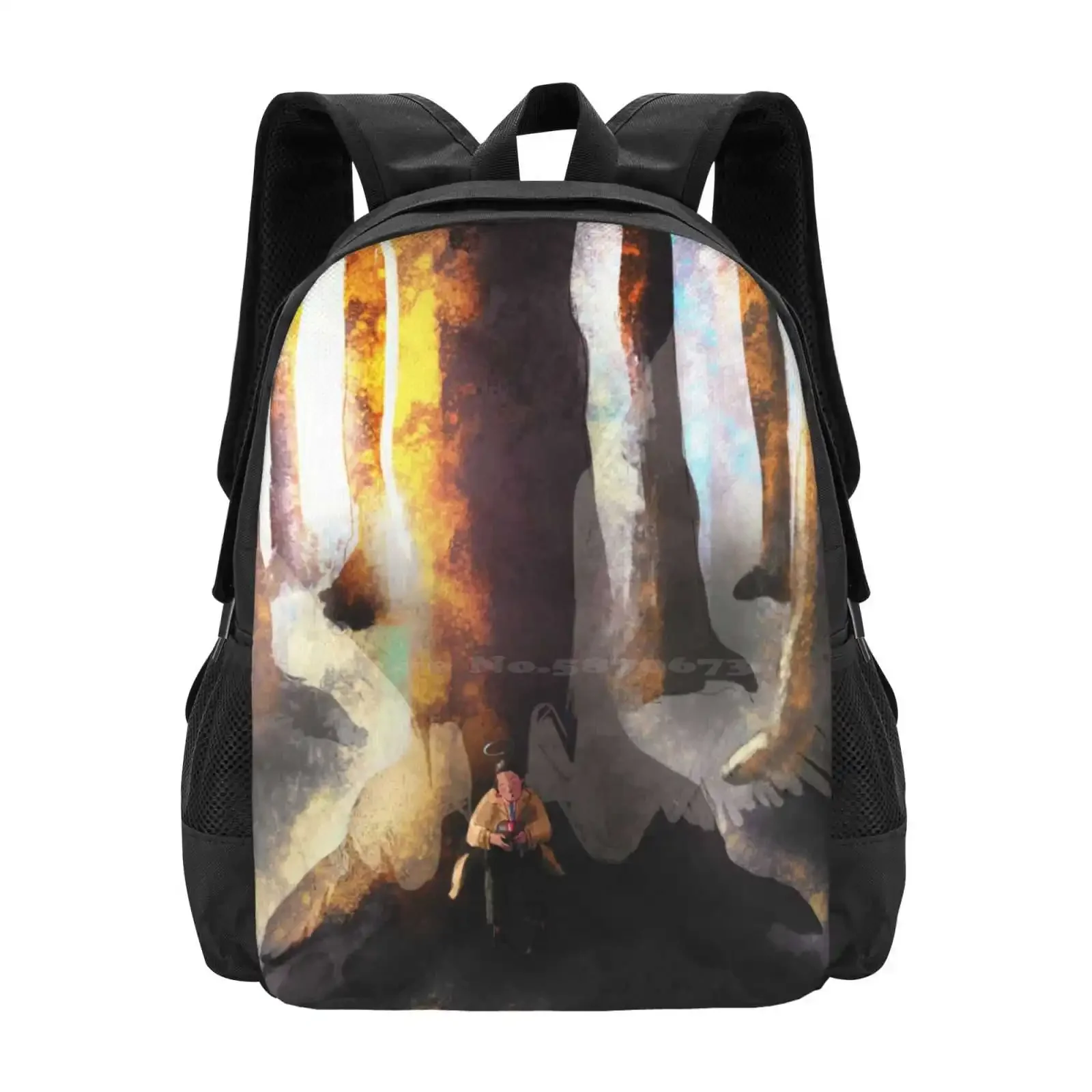 

Waiting In Purgatory Hot Sale Schoolbag Backpack Fashion Bags Castiel Destiel
