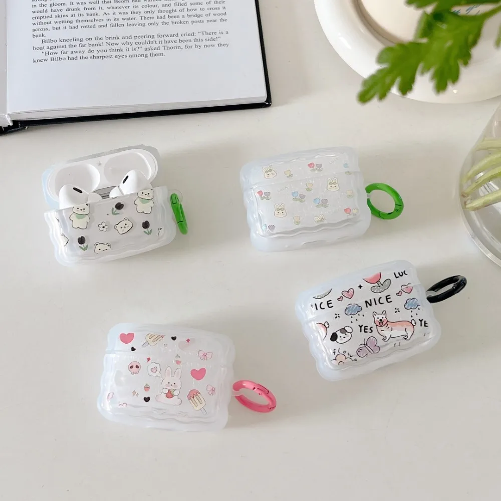 Case for Apple AirPods 1 2 Pro 3rd Generation Case Cute Animal with Ring Fundas Earpods Silicone Cover for AirPods Pro 2 Case