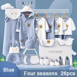 22/24/26 stück/0-3Months Neugeborenen Baby Kleidung 100% Baumwolle Kinder Kleidung Anzug Unisex Infant Jungen Mädchen Kaninchen Kleidung set