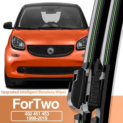 2pcs For Smart ForTwo 450 451 453 1998-2019 Front Windshield Wiper Blades Windscreen Window Accessories 2000 2004 2008 2014 2018