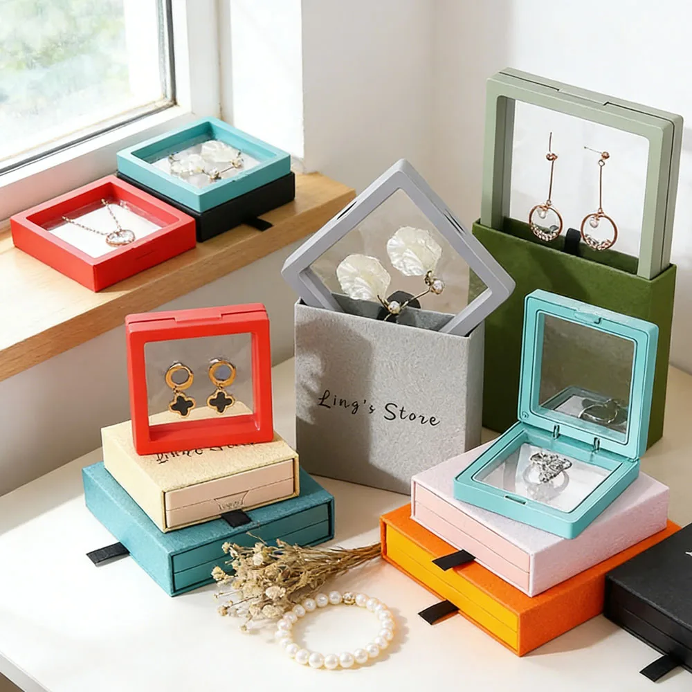 

50 шт. подарочных коробок для ювелирных изделий с логотипом на заказ, для хранения браслетов, ожерелий, кулонов, брошей, серег, пылезащитные