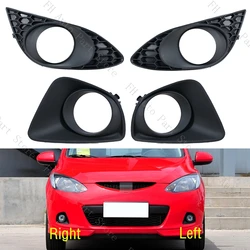 Couvercle de cadre de phare antibrouillard de voiture, couvercle de garniture de phare antibrouillard, capuchon de capot de coque de lunette, calandre pour Mazda 2 Demio 2008, 2009, 2010, 2011