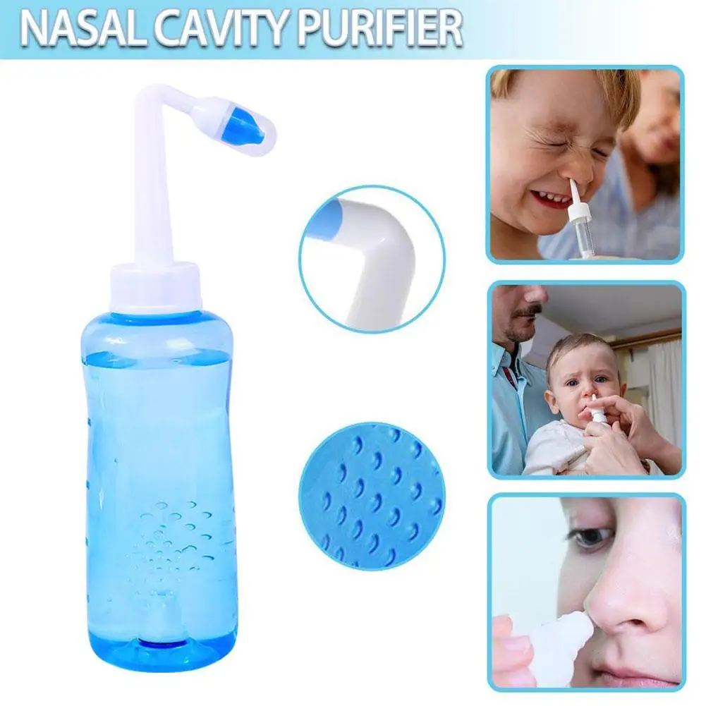 Nose Wash System Sinus & Allergies Relief Nasal Pressure Rinse Neti Pot Nose Trimmer Adults Children Nasal Wash Cleaner