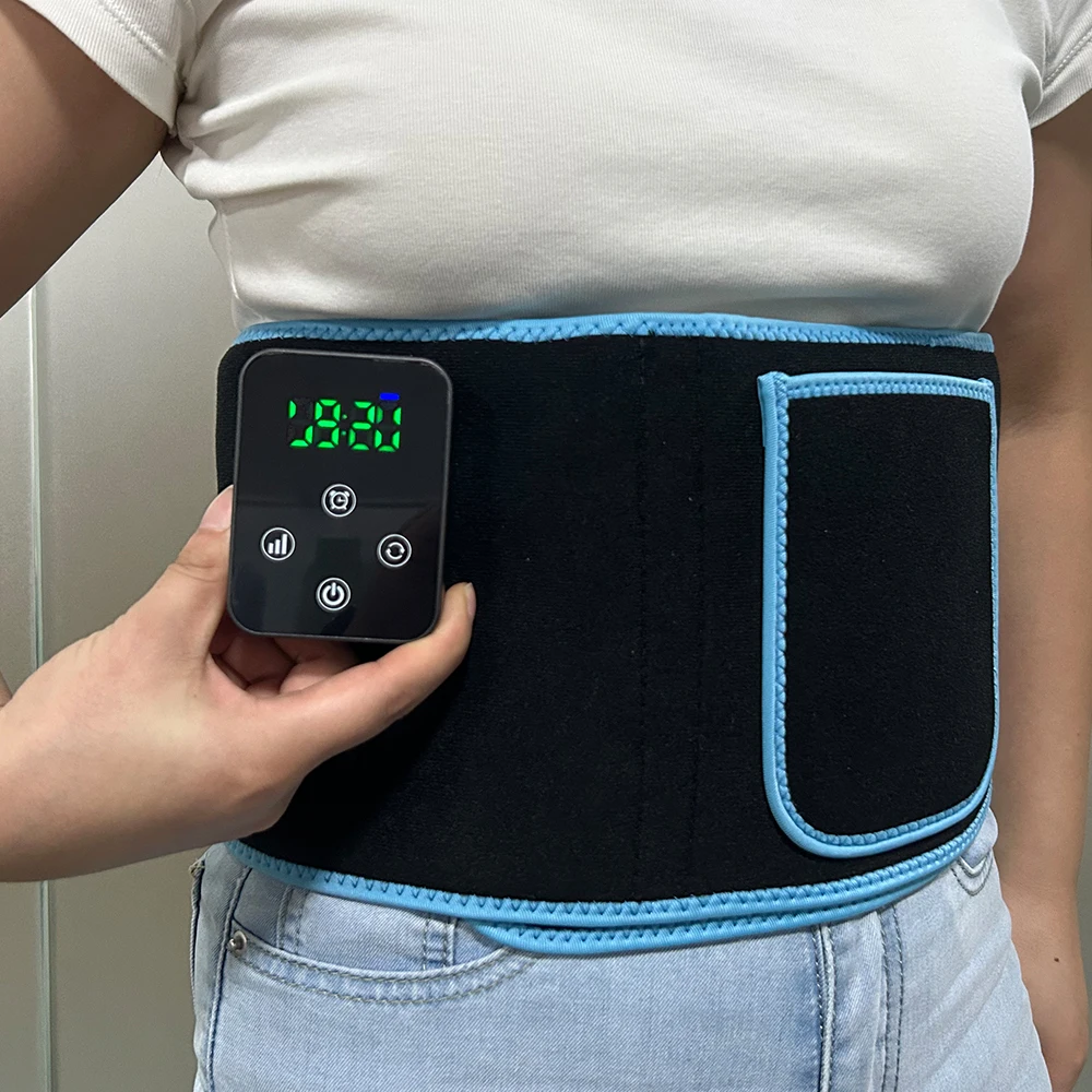 Wireless Red Infrared LED Light Threrapy Belt Waist Heat Pad 850nm 660nm Back Muscle Wrap Red Light Therapy Belt 105 Lights