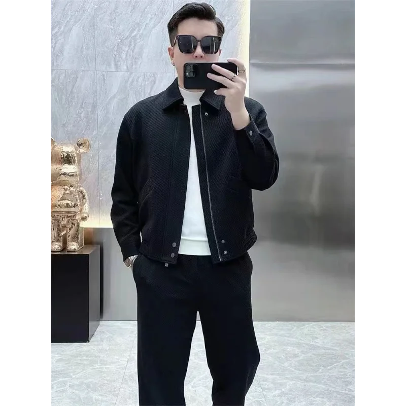 Autumn Winter New Korean Style Trendy Handsome Japanese Lapel Jacket Loose Handsome Casual Suit for Men
