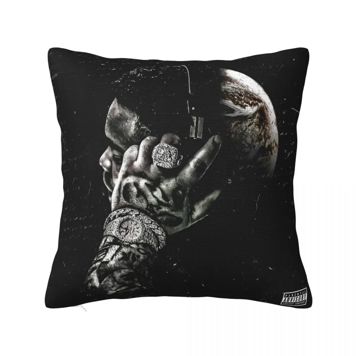 Rapper Rod Wave Square Pillowcases Polyester Sofa Pop Singer Music Cushion Cover Funny Home Decoration Throw Pillow Case 40*40