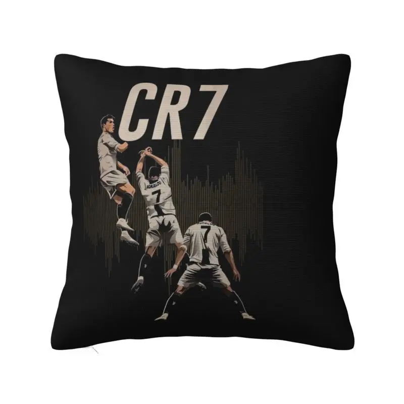 

CR7 наволочка для любителей футбола квадратная наволочка 18x18 дюймов полиэстер наволочка для домашнего офиса украшение автомобиля