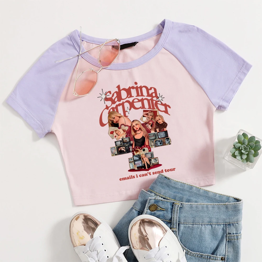 Sabrina Carpenter Short N' Sweet Tour Crop Shirt Tops & Tees