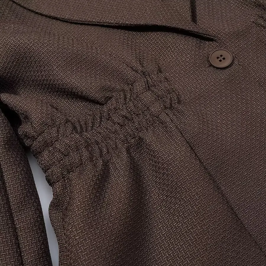 เสื้อแจ็คเก็ตแฟชั่นผู้หญิง DiYiG รุ่นใหม่ประจำฤดูหนาวปี 2025 สีพื้น ปกเสื้อแบบปกเชิ้ต ดีไซน์เก๋ เอวยืดหยุ่น แขนยาว เสื้อคลุมตัวนอกสำหรับผู้หญิง