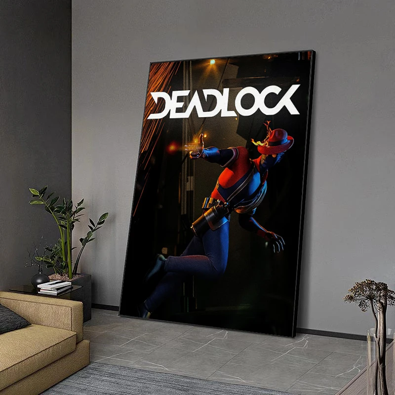 Classic Game Deadlock Poster Shooting Game Prints Canvas Painting Deadlock Wall Art Pictures Home Living Room Game Decoration
