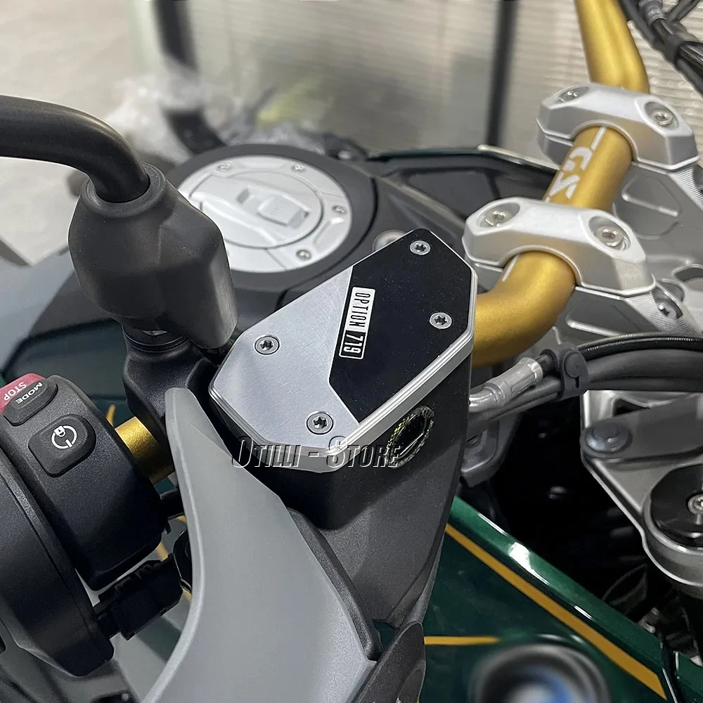 

For BMW R1300GS GS1300 R1300GS Adventure Motorcycle Aluminum Front Brake Clutch Fluid Reservoir Caps Cover 2023 2024 2025