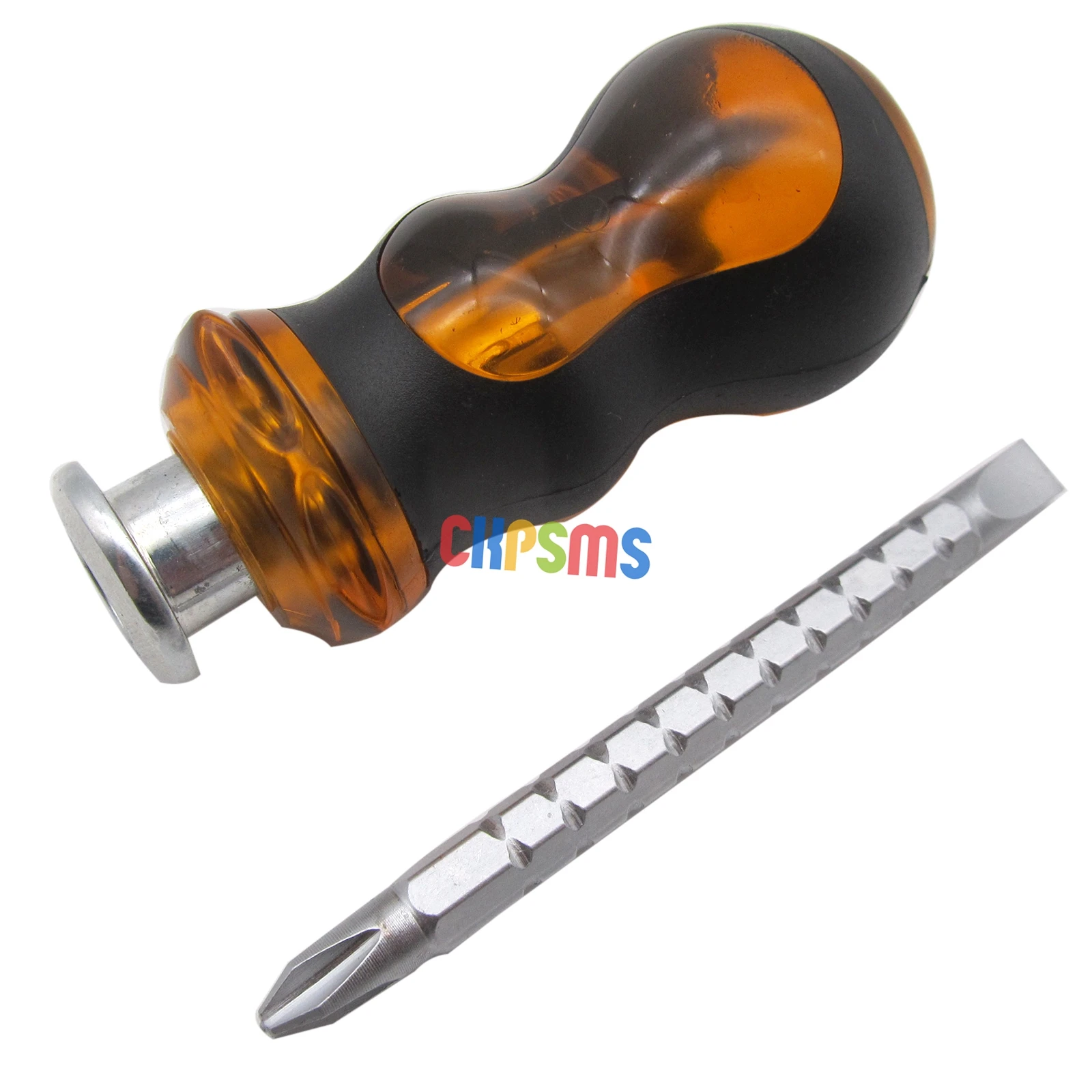 1PCS #KP-19212 Dual-purpose convertible Flat Or Phillips Radish head short handle Screwdriver