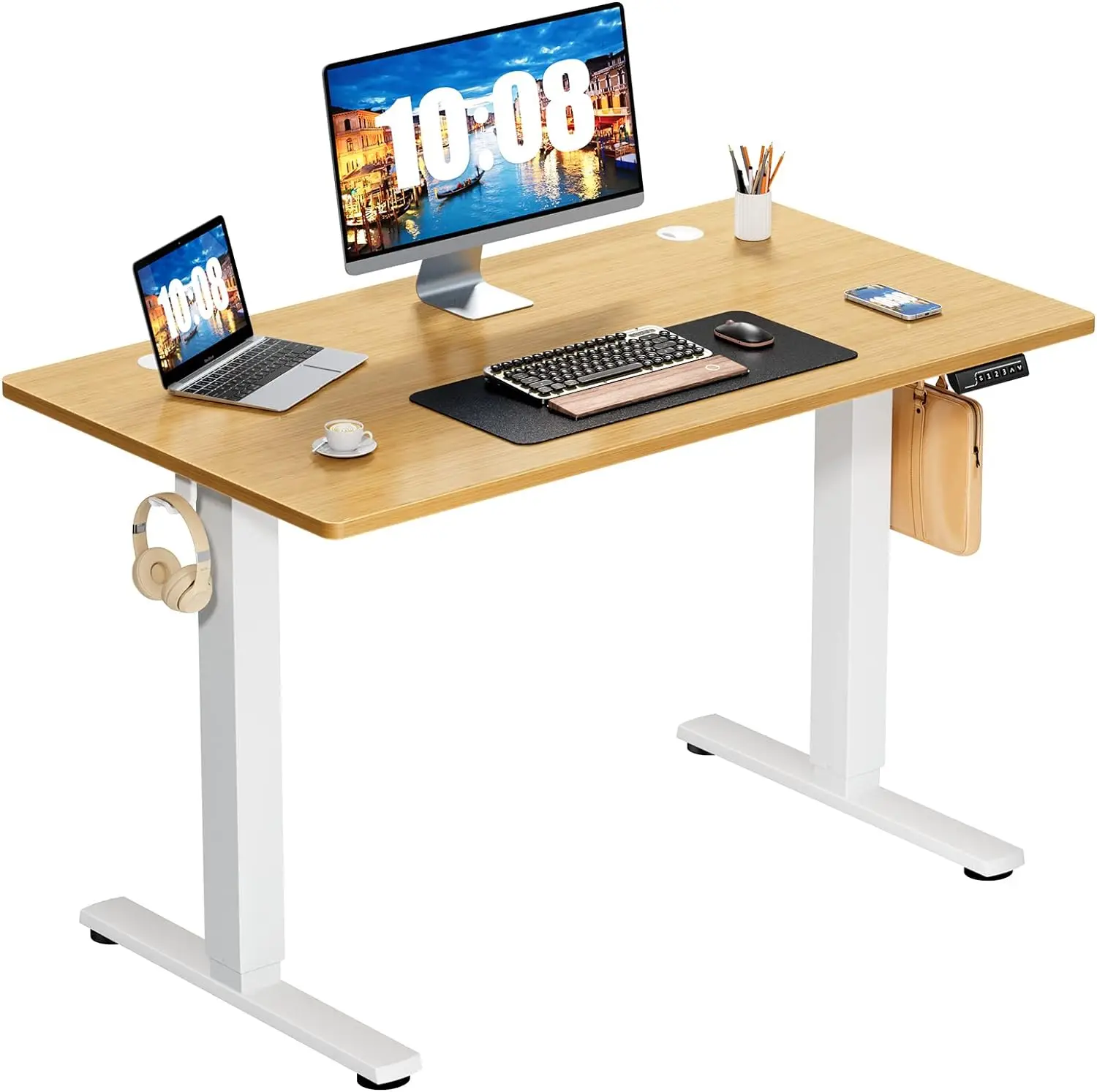 Tables élévatrices électriques ergonomiques, base de bureau intelligente debout