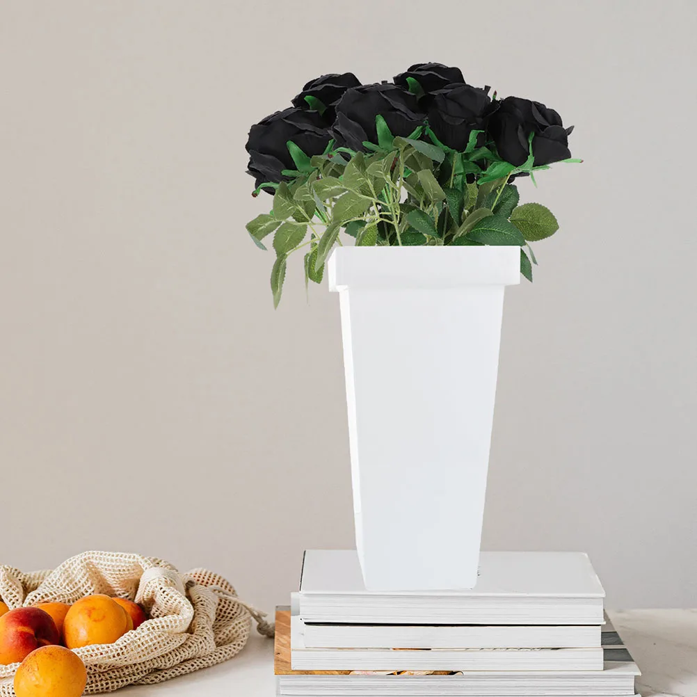 

Sturdy Flower Bucket Plastic Container Home Office Balcony Decoration Simple Flower Holder Plant Container Household Bouquet