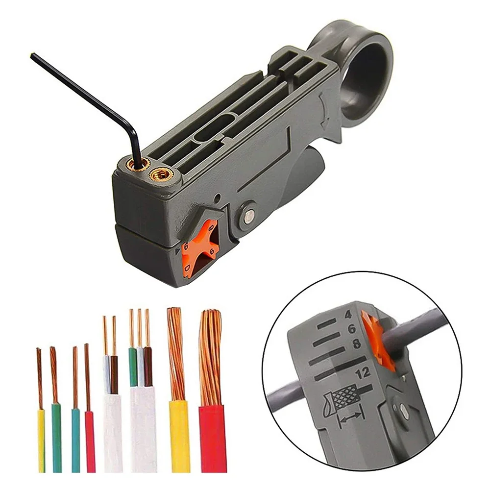 Pengupas Kawat Kabel Alat Tangan Multifungsi Dekrustasi Pisau Potong Tang Crimping Saku Mini Tang Pengupasan Otomatis