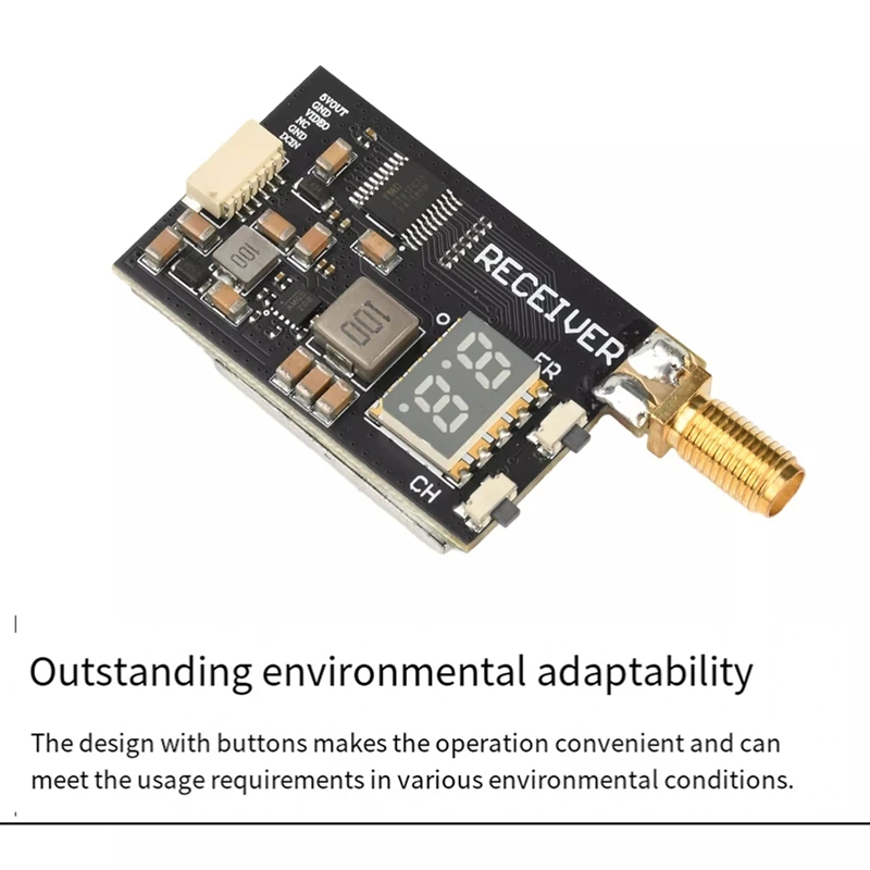3.3G 64CH VRX FPV Wireless Image Transmission Receiver Frequency Support Range 3060-3500MHz/Automatic Search-ABLM