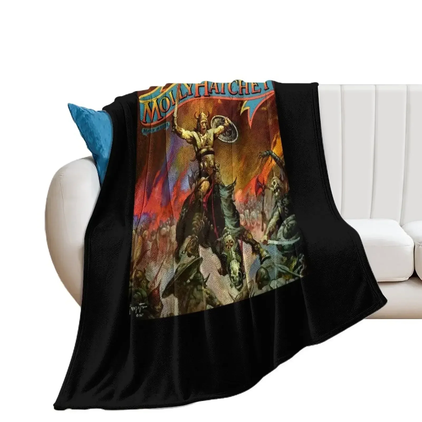 Molly Hatchet Throw Blanket Extra Large Throw Personalized Gift Sofa Throw Blankets